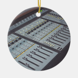 Pro Studio Music Studio Console Music Audio Studio Ceramic Tree Decoration