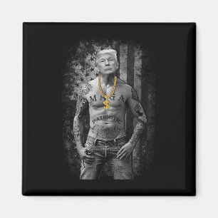 Pro Trump Patriotic Gangster - Anti-liberal Republ Magnet