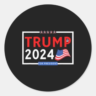Pro Trump - Red Classic Round Sticker