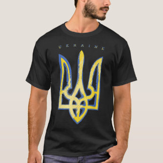 Pro Ukraine Support Flag Symbol Ukrainian Trident  T-Shirt