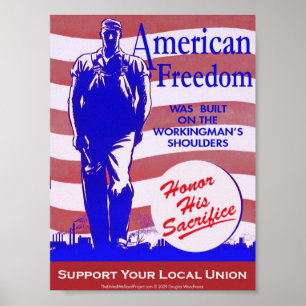Pro-Union American Freedom Poster