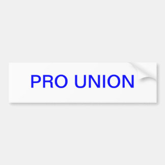 PRO UNION BUMPER STICKER