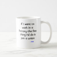 Pro-Union Mug from FDR