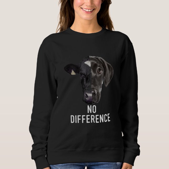 Pro Vegan No Difference Vegetarian Animal Protecti Sweatshirt (Front)