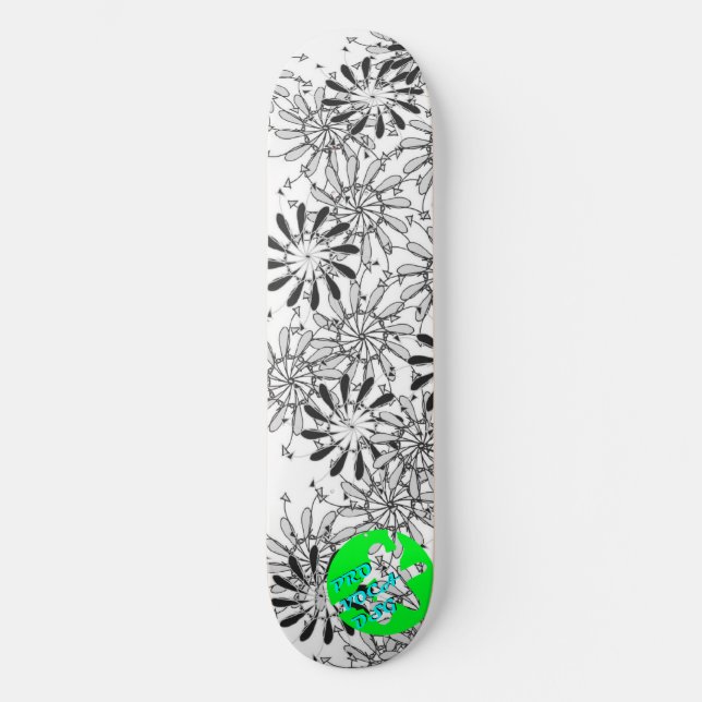Pro Voca Design Pinflower Dos Skateboard (Front)