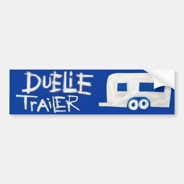 Pro-Wrestler Duelie Trailer Bumper Sticker (Front)