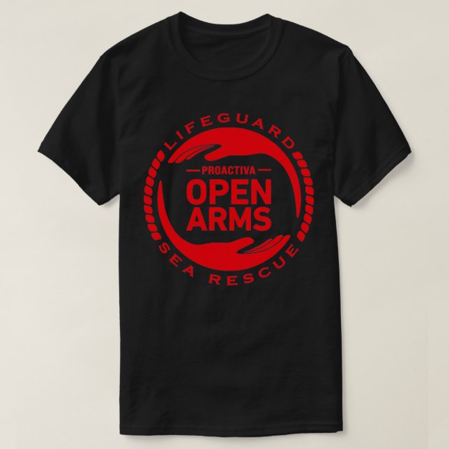 Proactiva Open Arms Sea Rescue T-Shirt (Design Front)
