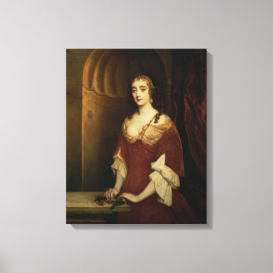 Probable portrait of Nell Gwynne (1650-87), mistre Canvas Print