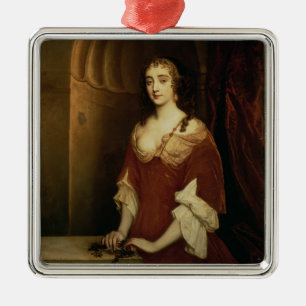 Probable portrait of Nell Gwynne (1650-87), mistre Metal Tree Decoration