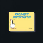 PROBABLY IMPORTANT Panic Chicken by Sandra Boynton Post-it Notes<br><div class="desc">A panicky chicken calls your attention to the matter at hand. At wing. Whatever.</div>