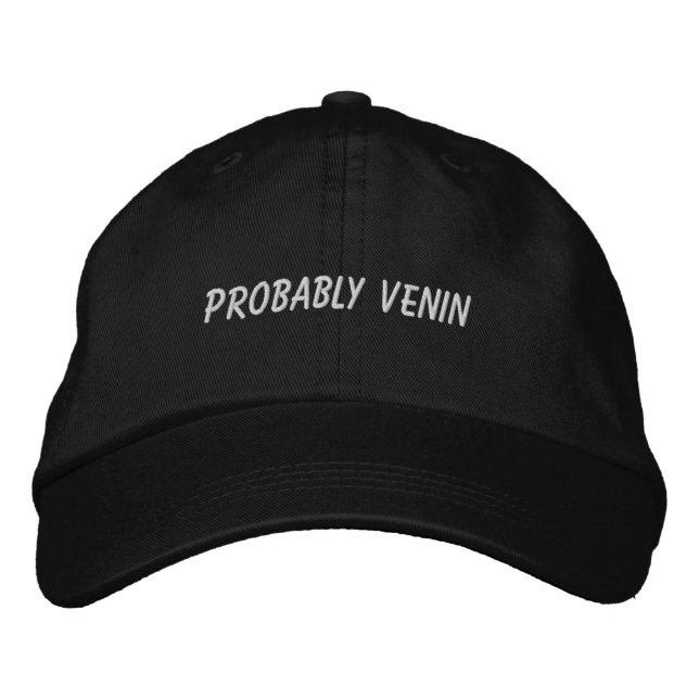 Probably Venin Embroidered Hat (Front)