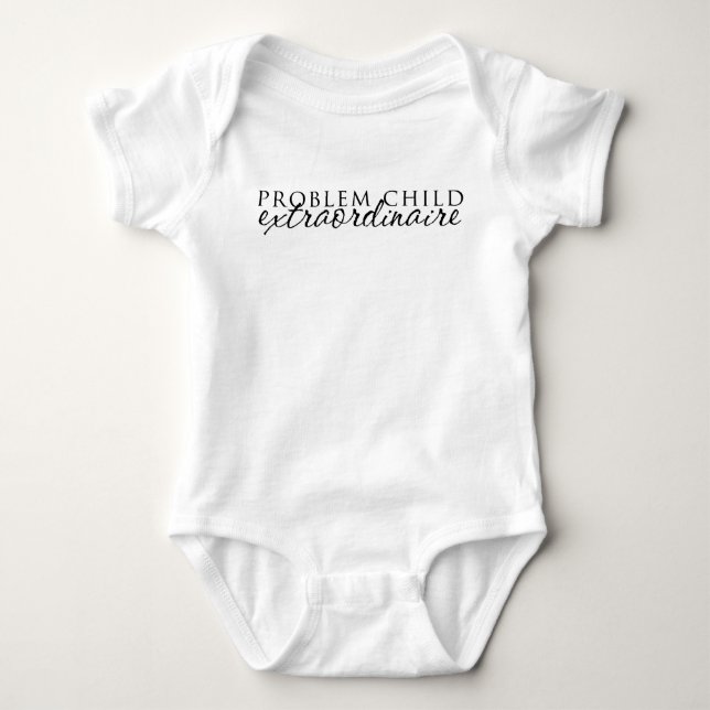 Problem Child Baby Bodysuit (Front)