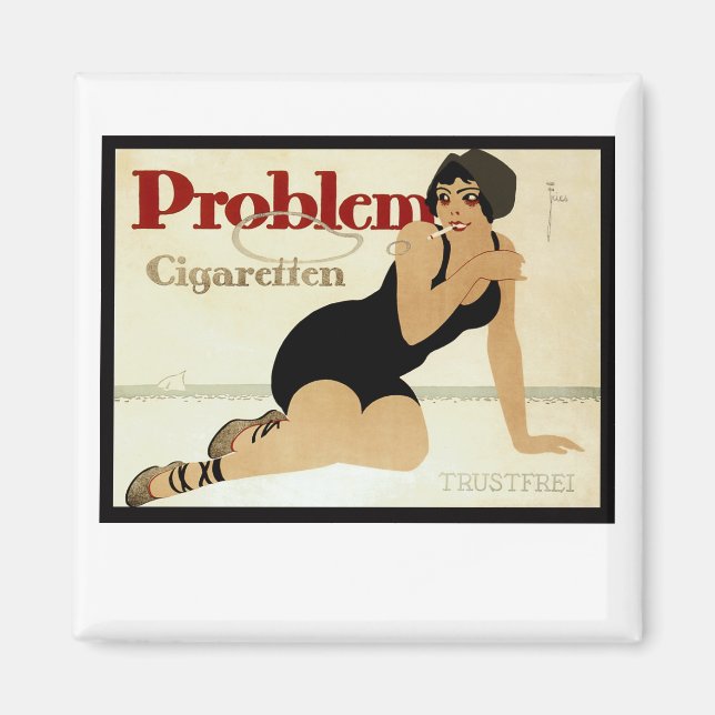 Problem Cigarette Ad Magnet (Front)