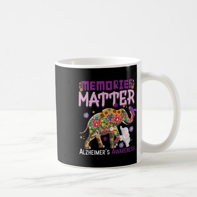 Problem Elephant Heimer Heimers Awareness  Coffee Mug (Right)