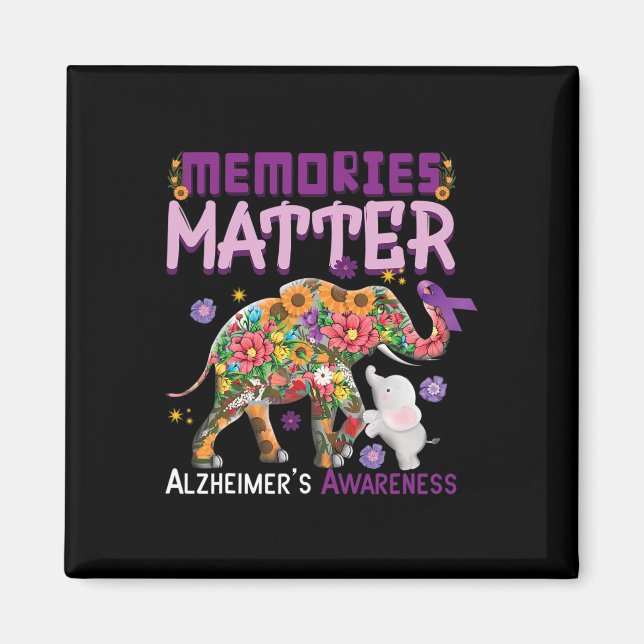 Problem Elephant Heimer Heimers Awareness  Magnet (Front)