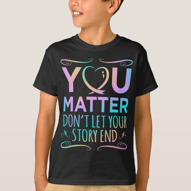 Problem Happy Suicide Awareness Support Graphic  T-Shirt (Front)