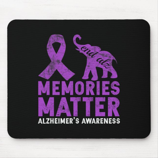 Problem Heimer - Purple Elephant  Mouse Mat (Front)