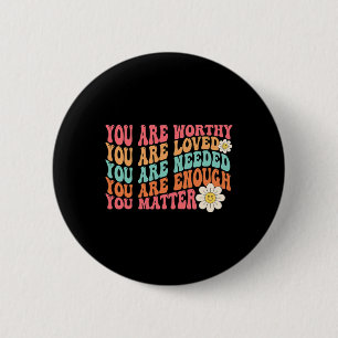 Problem Kindness Be Kind Groovy Mental Health Awar 6 Cm Round Badge
