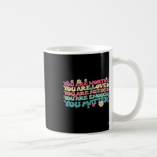 Problem Kindness Be Kind Groovy Mental Health Awar Coffee Mug