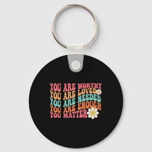 Problem Kindness Be Kind Groovy Mental Health Awar Key Ring