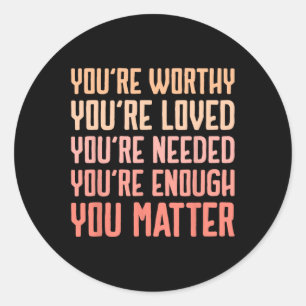 Problem Kindness Fight The Stigma Mental Health Aw Classic Round Sticker