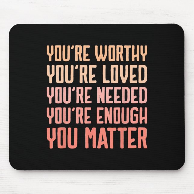 Problem Kindness Fight The Stigma Mental Health Aw Mouse Mat (Front)