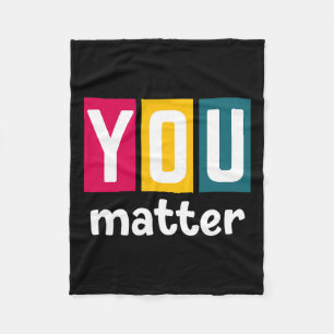 Problem Mental Health Awareness For Women Fleece Blanket
