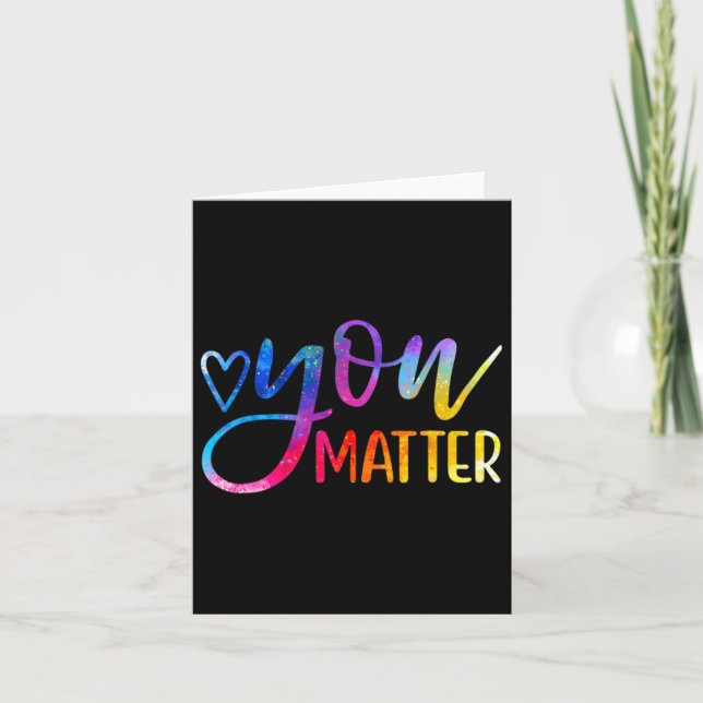 Problem - Mental Health Awareness Inspirational Gi Card (Front)