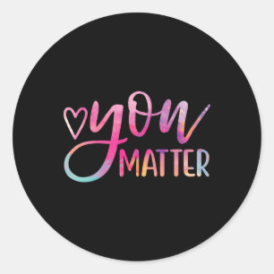 Problem - Mental Health Awareness Inspirational Gi Classic Round Sticker