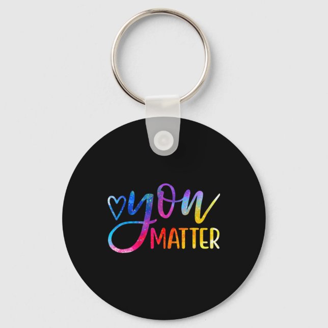 Problem - Mental Health Awareness Inspirational Gi Key Ring (Front)