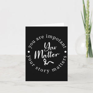 Problem Mental Health Awareness Warrior Counsellor Card