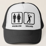 Problem Solved Golfing Trucker Hat<br><div class="desc">Problem Solved Golfing</div>