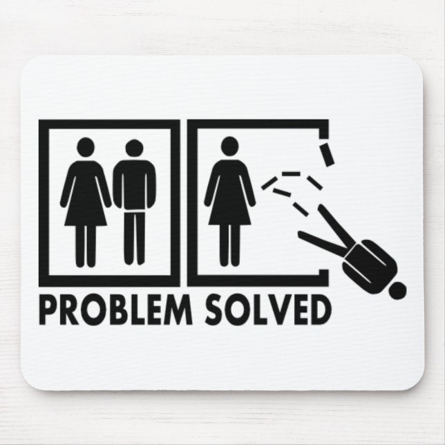 Problem solved - Man Mouse Mat (Front)