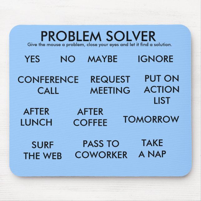 PROBLEM SOLVER MOUSE MAT (Front)