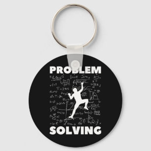 Problem Solving Climber Gift  Rock Climbing Boulde Key Ring