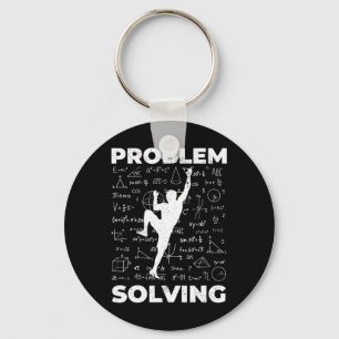 Problem Solving Climbing Gift For Climber Bolder B Key Ring