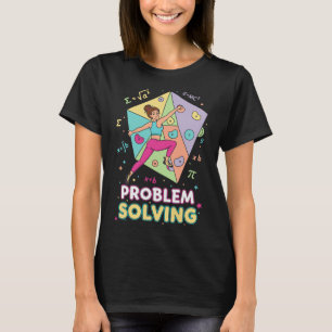 Problem Solving Climbing Math Fun Rock Bouldering T-Shirt