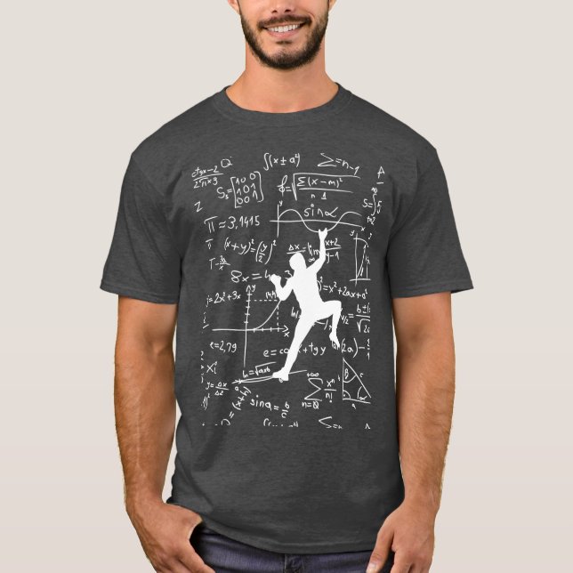 Problem Solving Math Rock Climbing Bouldering boy T-Shirt (Front)