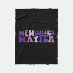 Problem Support Heimer's Heimer Dad Mum Fleece Blanket