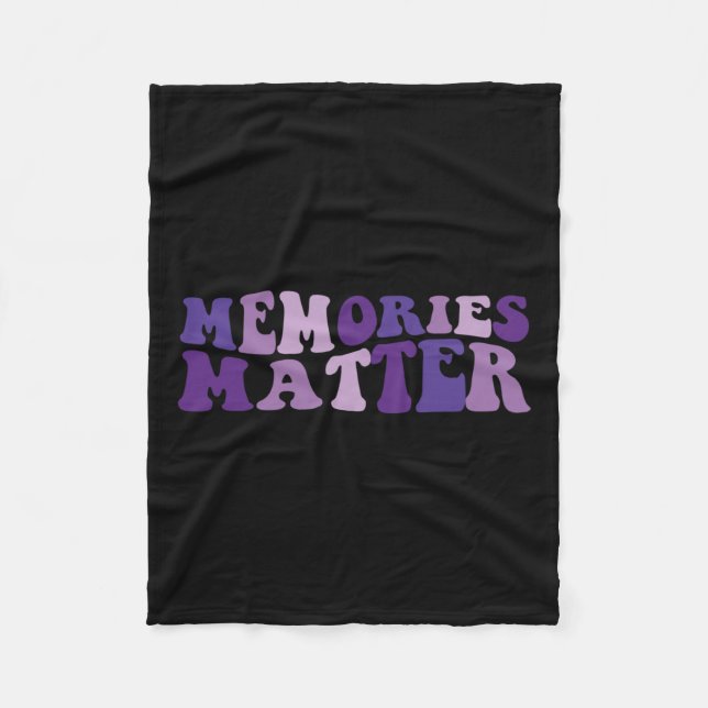 Problem Support Heimer's Heimer Dad Mum  Fleece Blanket (Front)