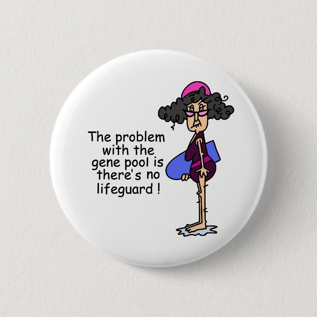 Problem With the Gene Pool 6 Cm Round Badge (Front)