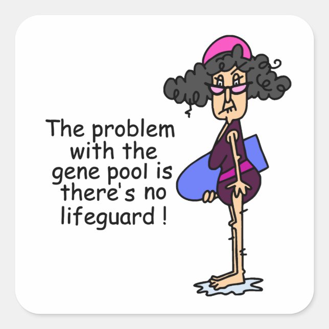 Problem With the Gene Pool Square Sticker (Front)