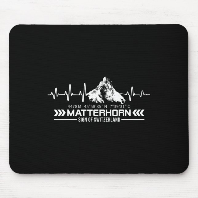 Problemhorn Switzerland Alps Zermatt Hiking Mounta Mouse Mat (Front)