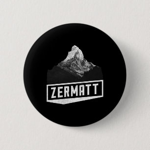 Problemhorn Zermatt Switzerland Skiing Holiday Mou 6 Cm Round Badge