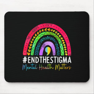 Problems End The Stigma Rainbow Boho 1 Mouse Mat