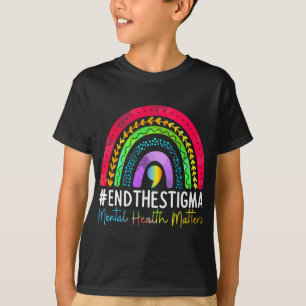 Problems End The Stigma Rainbow Boho 1 T-Shirt
