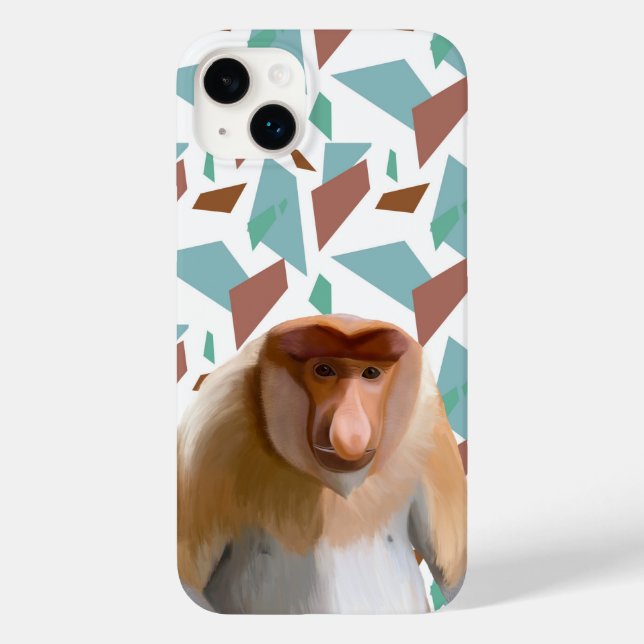 Proboscis Monkey Endangered Species  Case-Mate iPhone Case (Back)
