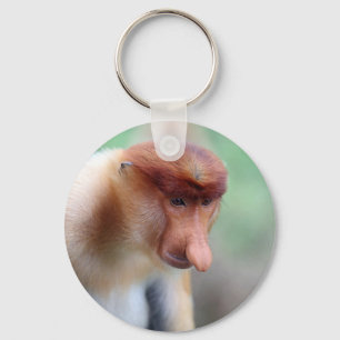 Proboscis monkey Labuk Bay Borneo Key Ring