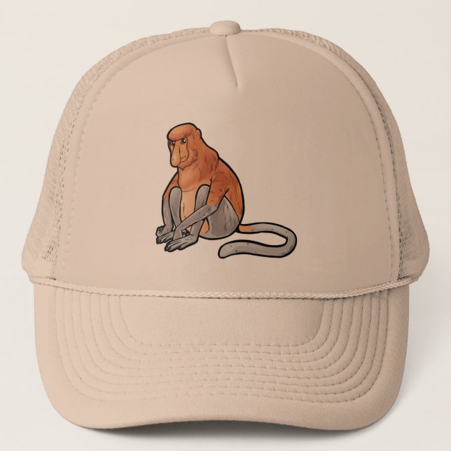 Proboscis Monkey Trucker Hat (Front)