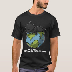 ProCATination Lazy Cat Kitten World T-Shirt